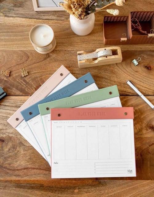 Letts Conscious Undated Weekly Notepad Assorted
