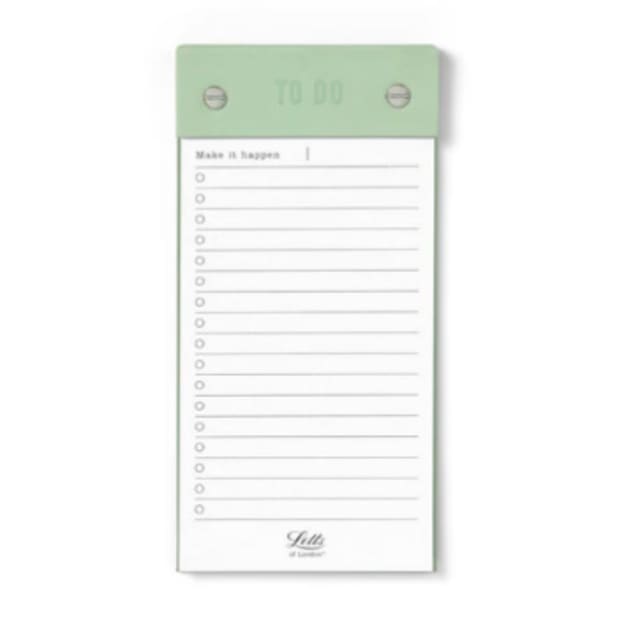 LETTS Conscious To Do Notepad Sage