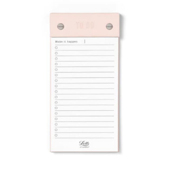 LETTS Conscious To Do Notepad Rosewater