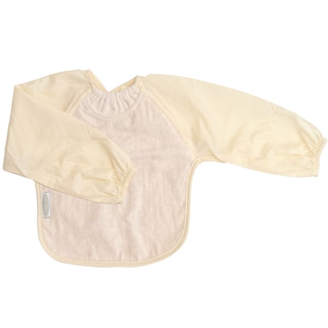 SILLY BILLYZ TOWEL SMALL L/S BIB WHITE SAND