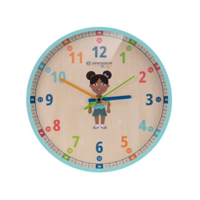 BRESSER Childrens Wall Clock - Flora