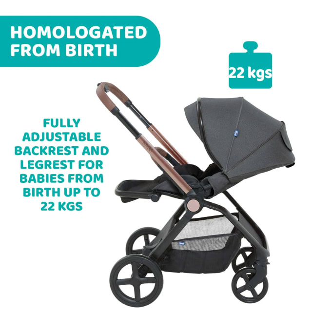 CHICCO Stroller: Mysa Black Satin