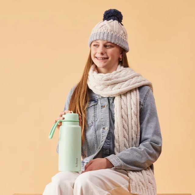 B.BOX Insulated Flip Top Bottle 1ltr Spearmint