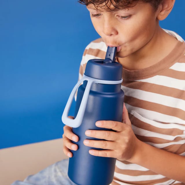 B.BOX Insulated Flip Top Bottle1 ltr Midnight