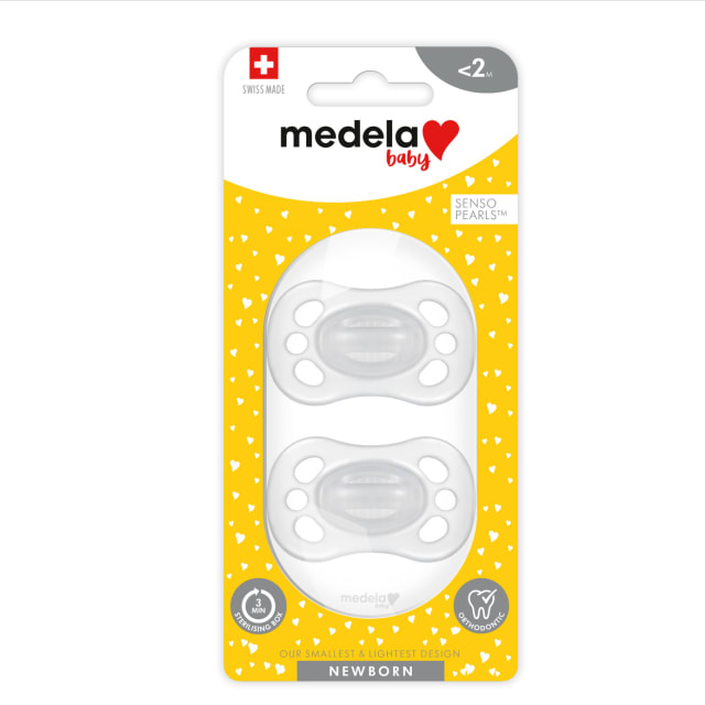 MEDELA Soother Newborn Trans Unisex 0-2mth 2pk