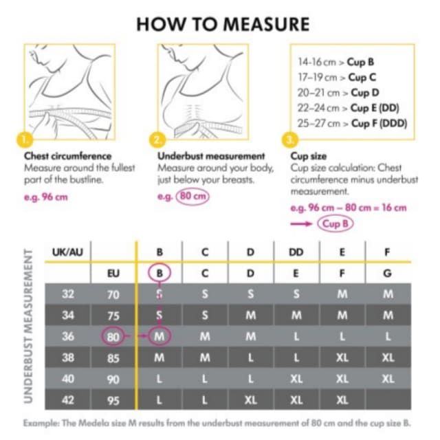 MEDELA Keep Cool Mat/Nursing Bra Blk M