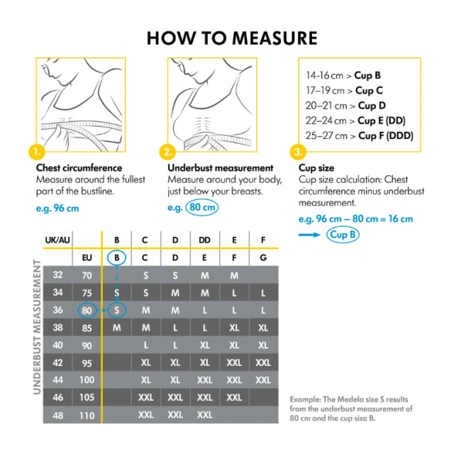 MEDELA Keep Cool Sleep Mat/Nursing Bra Blk S