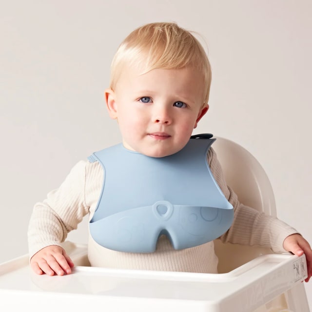 B.BOX Silicone Bib - Lullaby Blue