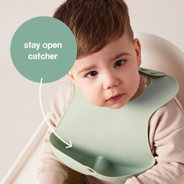 B.BOX Silicone Bib - sage