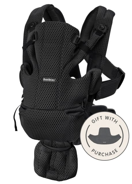 Baby Carrier Move Black + Dark Grey Bib