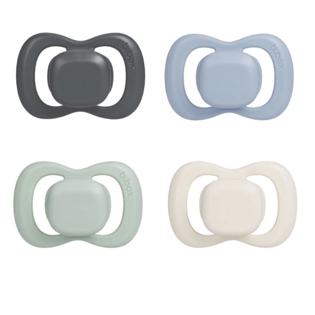 B.BOX Pacifier Silicone 2 Twin Asst-4 SRT-6M+