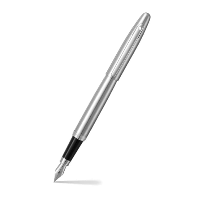 SHEAFFER VFM Brushed Chrome Fountain Pen Medium Nib