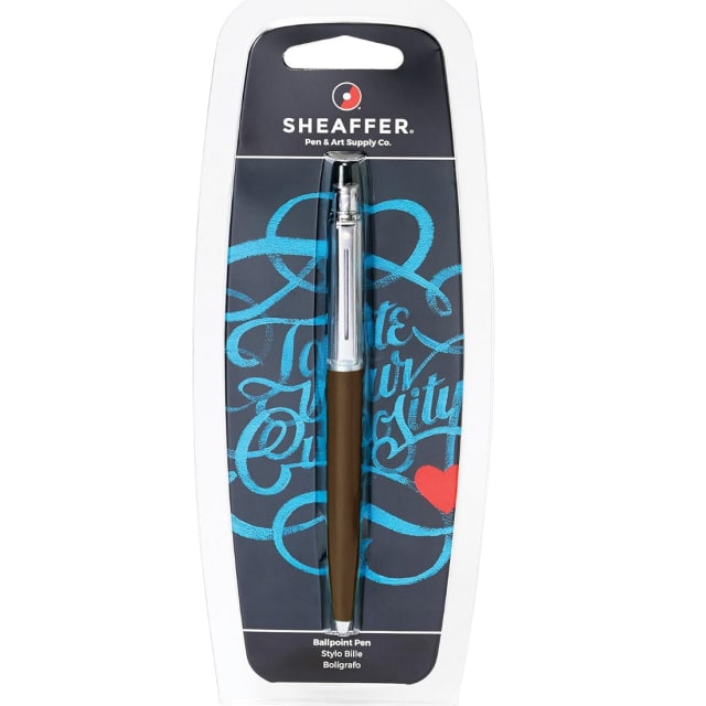 SHEAFFER Sentinel Coffee Chrome + Chrome PT Ballpoint Pen Hang Sell
