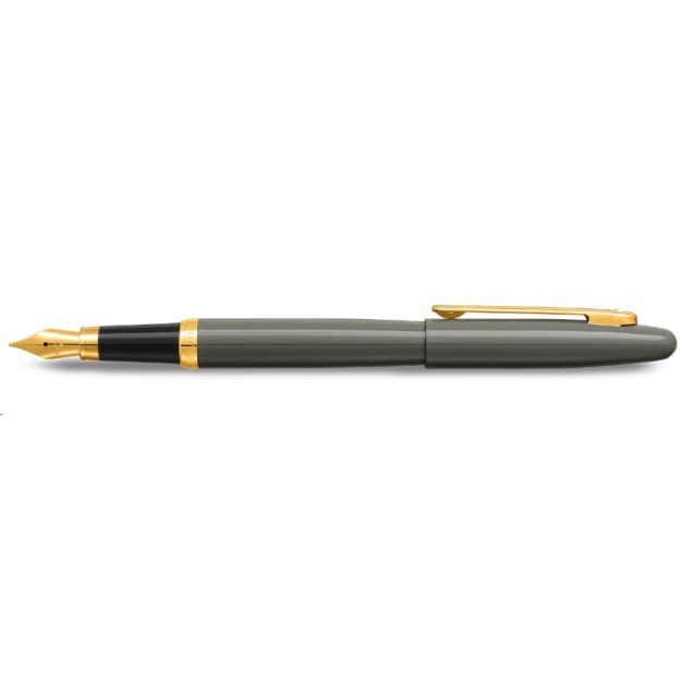 SHEAFFER VFM Light Grey w PVD Gold Trims Ballpoint Pen