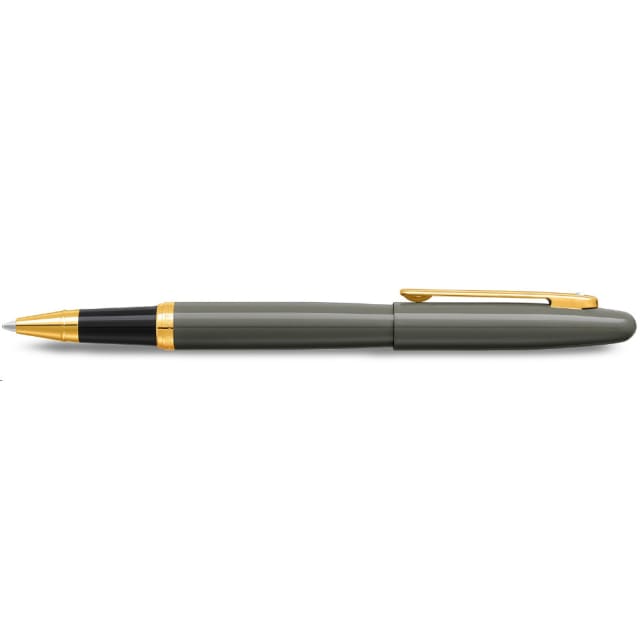 SHEAFFER VFM Light Grey w PVD Gold Trims Medium Fountain Pen