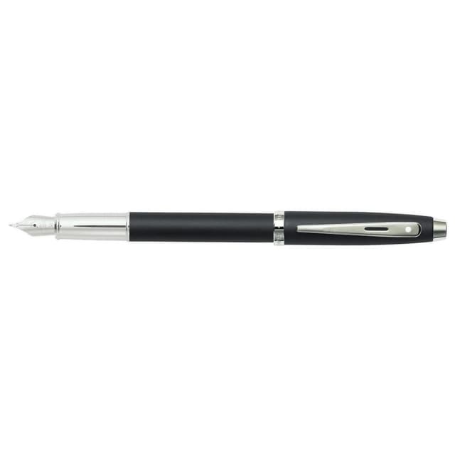 Sheaffer® 100 Matte Black with Chrome Plate Fountain Pen