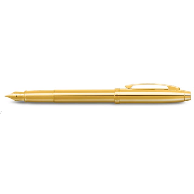 SHEAFFER 100 PVD Gold with PVD Gold Trims Medium Fountain Pen