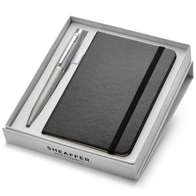 SHEAFFER VFM Strobe Silver Chrome PT Fine Nib Fountain Pen