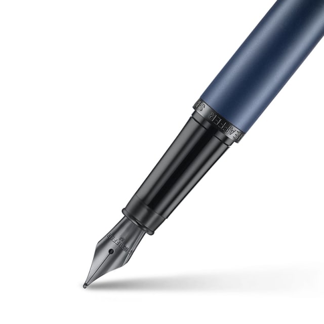 Sheaffer VFM Matt Blue/Black Trim Fine Nib Fountain Pen with Converter