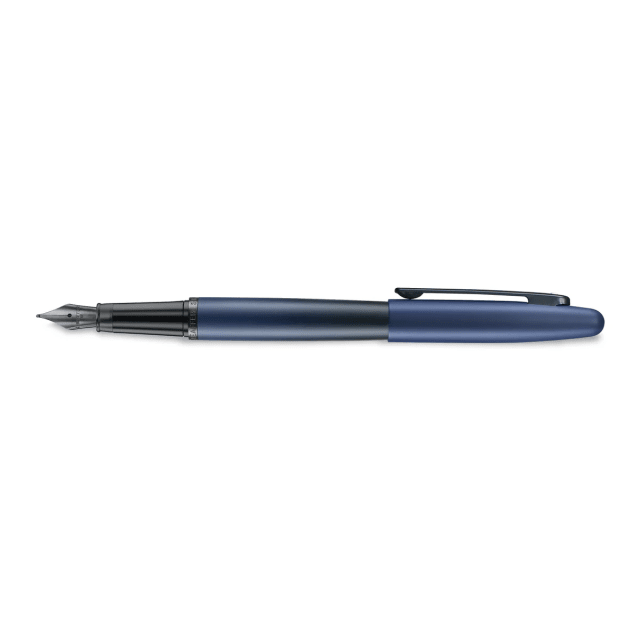 Sheaffer VFM Matt Blue/Black Trim Medium Nib Fountain Pen with Converter