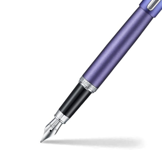 Sheaffer Expressions VFM Gradient Blue/Chrome Fountain Pen Medium Nib