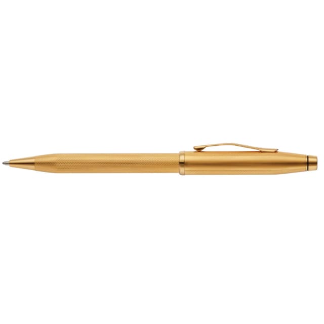 Cross Century II 23CT Gold Plate Etched with Gold Trim Ballpoint