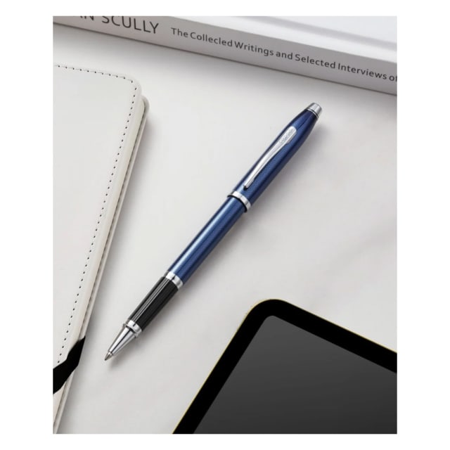 CROSS Century II Cobalt Blue Etched/ChromeTrim Rollerball