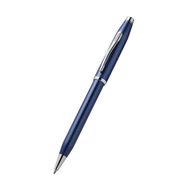 Cross Century II Cobalt Blue Etched with Chrome Trim Ballpoint