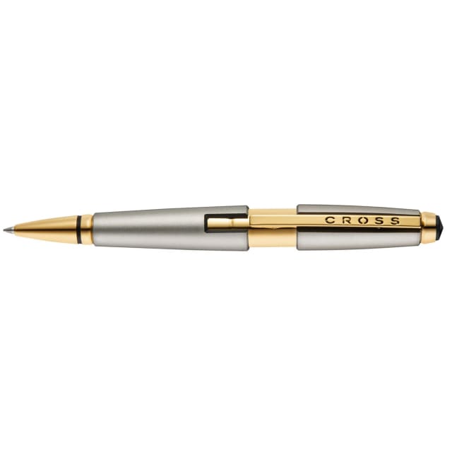 Cross Edge Sonic Titanium/Gold PVD Rollerball