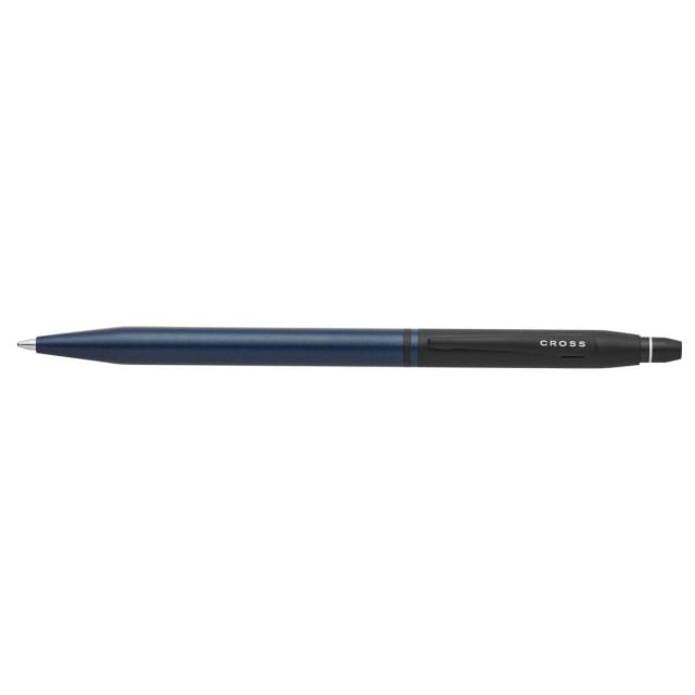 Cross Click Tuxedo Satin Blue/Black Trim Ballpoint