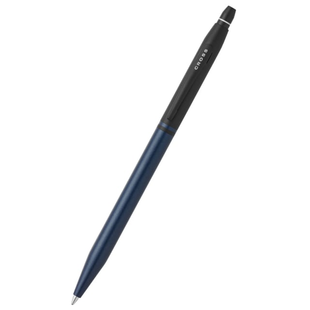 Cross Click Tuxedo Satin Blue/Black Trim Ballpoint