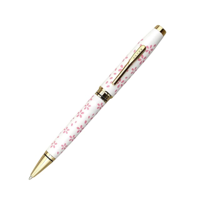 Cross Coventry Cherry Blossom Pear White Gold Trim Ballpoint