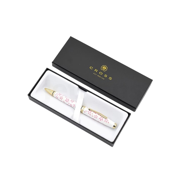 Cross Coventry Cherry Blossom Pear White Gold Trim Ballpoint