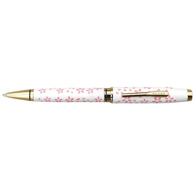 Cross Coventry Cherry Blossom Pear White Gold Trim Ballpoint