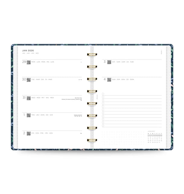 Filofax 2026 A5 Refill Planner Garden Dusk