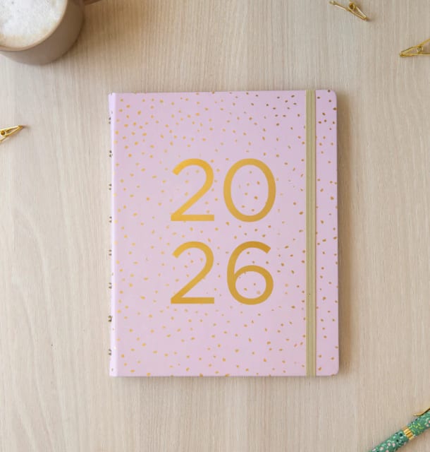 Filofax 2026 A5 Refill Planner Confetti Rose Quartz