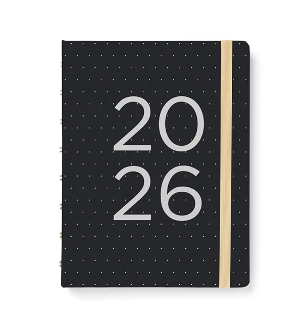 Filofax 2026 A5 Refill Planner Moonlight Black
