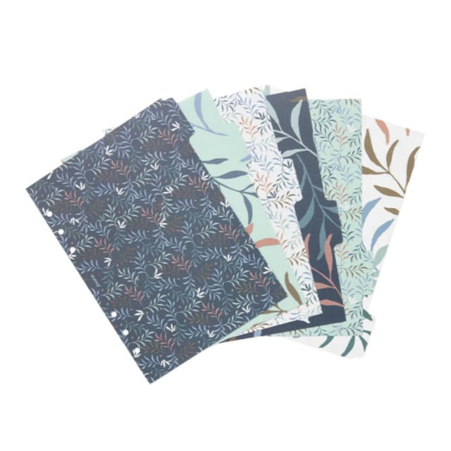 FILOFAX A5 Notebook Dividers Botanical