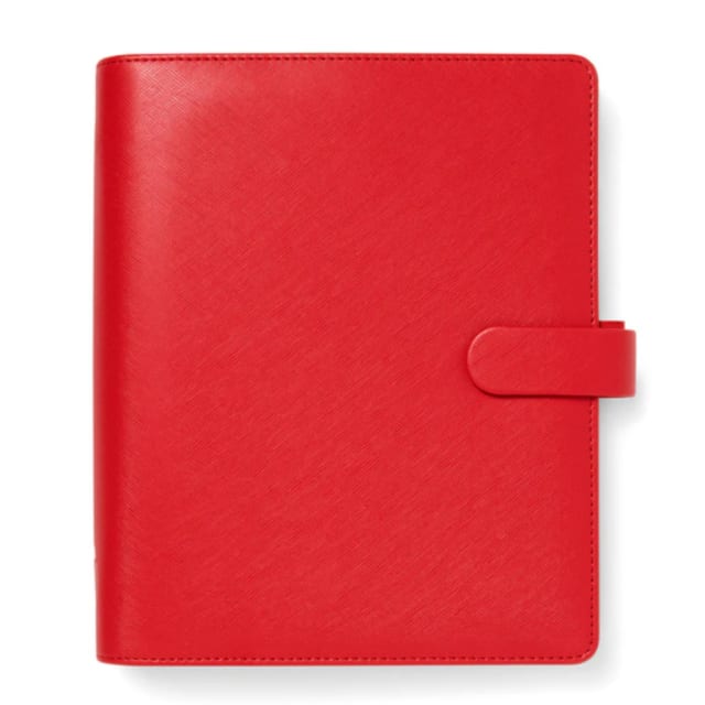 FILOFAX A5 Organiser Saffiano Poppy
