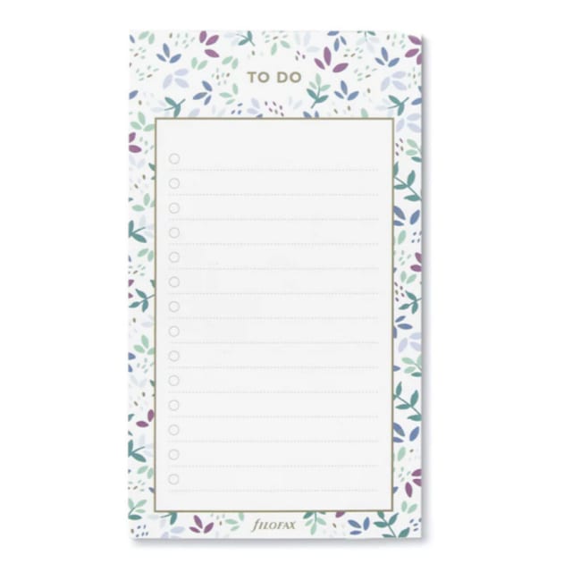 FILOFAX Notepad To Do Garden