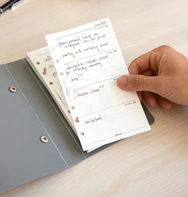 FILOFAX Personal Storage Binder Grey