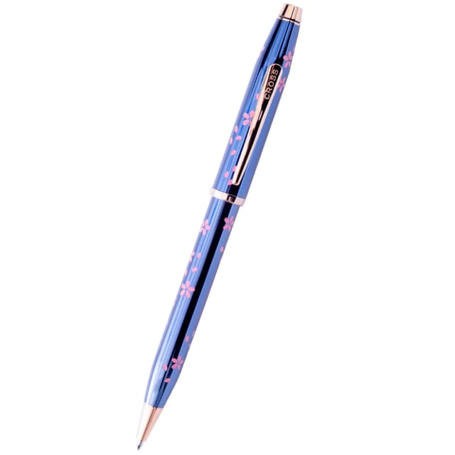 CROSS Cherry Blossom Century II Translucent Blue Ballpoint Pen