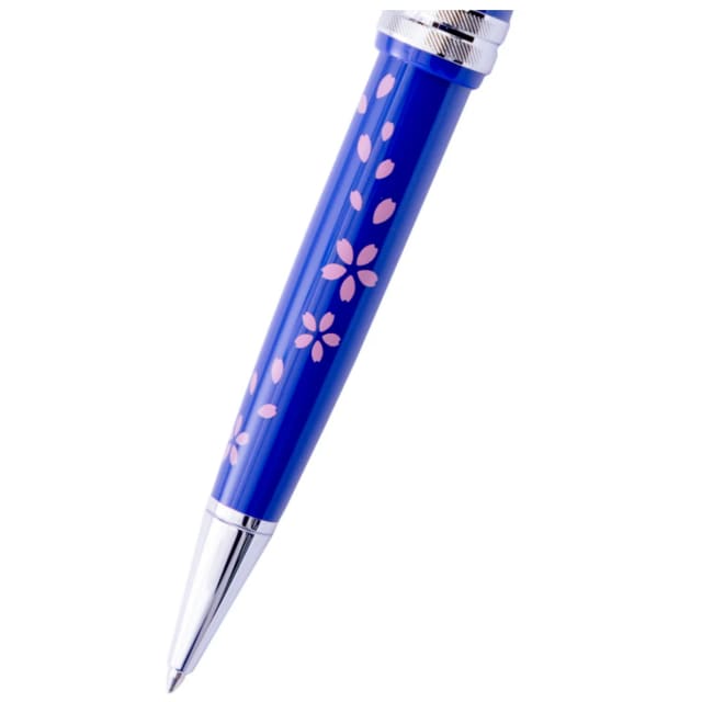 CROSS Cherry Blossom BLT Glossy Blue Resin Ballpoint Pen