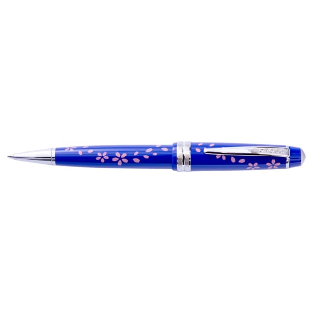 CROSS Cherry Blossom BLT Glossy Blue Resin Ballpoint Pen