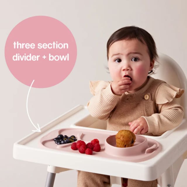 B.BOX Roll + Go Mealtime Mats Blush