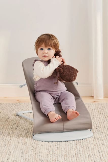 Baby Bjorn Bouncer Bliss Woven Petal Quilt Sand Grey