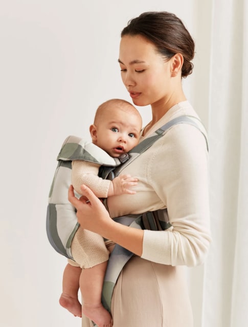 Baby Bjorn Carrier MINI Cotton Puzzle Paint Khaki/Green