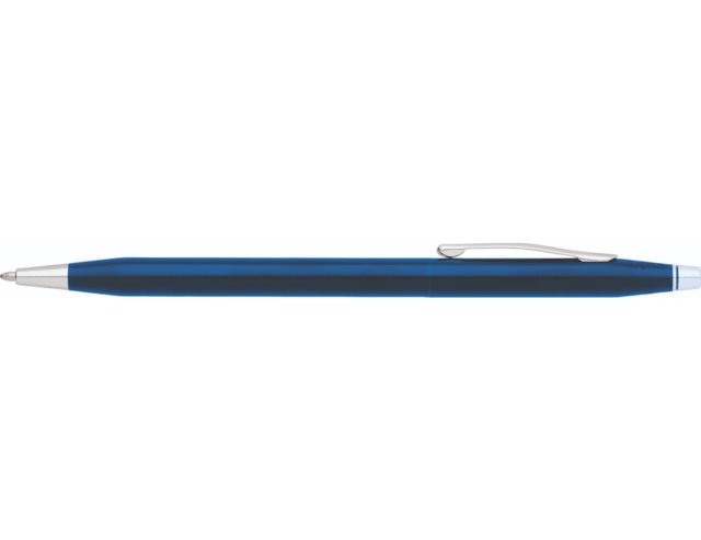 CROSS Classic Century Glossy Blue PVD/Chrome Ballpoint Pen