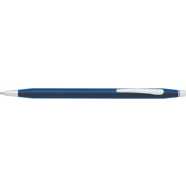 CROSS Classic Century Glossy Blue PVD/Chrome Ballpoint Pen