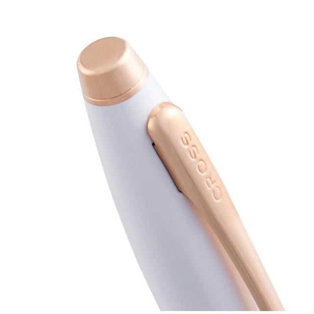 CROSS Calais White Lacquer/Rose Gold Ballpoint Pen